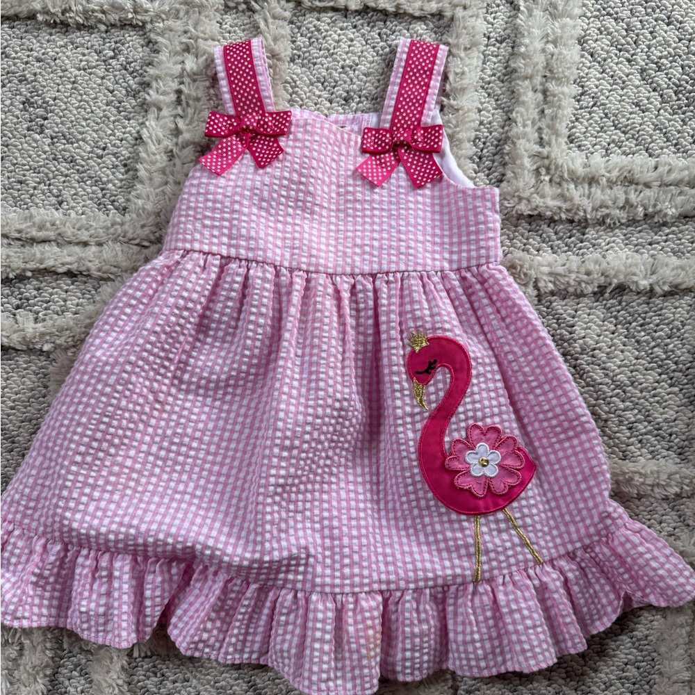 🌟 ships free over $25 toddler girl flamingo dress
